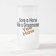 Save A Horse Ride A Groomsman Mugs