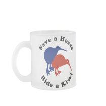 Save a Horse, Ride a Kiwi Funny NZ Coffee Mug