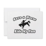 Save a Horse, Ride My Face Personalized Invite