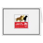 Save A Life Adopt A Lab Note Card