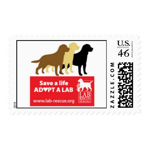 Save A Life Adopt A Lab Stamps
