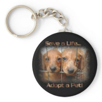 Save a Life Adopt a Pet keychain