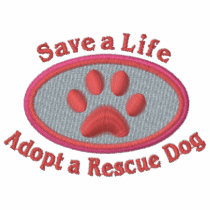 Save A Life, Adopt A Rescue Dog Embroidered Tees embroidered shirts by designsbydandy Save A Life, Adopt A Rescue Dog Embroidered Tees embroidered shirts