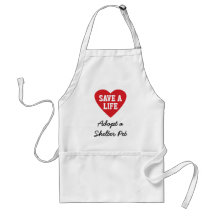 Save a Life-Adopt a Shelter Pet Aprons