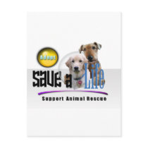 SAVE A LIFE - ADOPT - RESCUE ANIMALS - BE A FRIEND POST CARDS