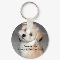 Save a LifeAdopt A Rescue Pup! keychains by patsarts Save a LifeAdopt A Rescue Pup! keychains