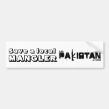 Save a local MANGLER Bumper Sticker