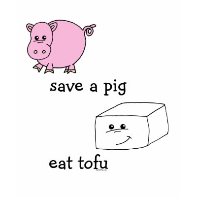 save a pig eat tofu tshirt by ppprincess1