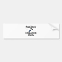 Save a Screw, Nail a Tennis Coach Bumper Stickers