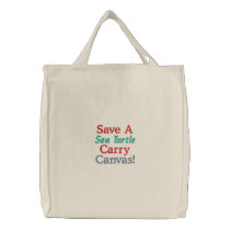 Save A Sea Turtle! embroidered bags by Renn_Fare Save A Sea Turtle! embroidered bags