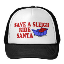 Save A Sleigh Ride Santa Trucker Hat