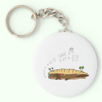 Save a Tree Eat a Beaver keychains