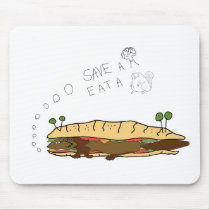 Save a Tree Eat a Beaver mousepads