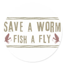 Save a Worm Sticker