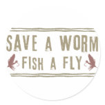 Save a Worm stickers
