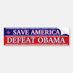 SAVE AMERICA - DEFEAT OBAMA BUMPER STICKER