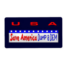 Save america dump a DEM Shipping Labels
