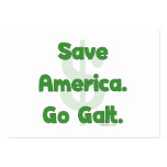 Save America Go Galt Business Card Templates
