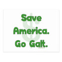 Save America Go Galt Postcards