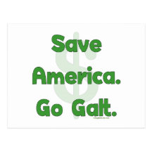 Save America Go Galt Postcards
