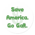 Save America Go Galt Stickers