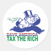 Save America/ Tax the Rich Stickers