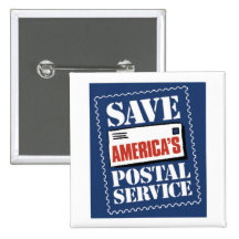 Save America's Postal Service Pin