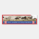 Save America's Wild Horses Bumper Sticker 1