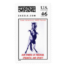 Save America's Wild Horses Stamp by Spaziani Save America's Wild Horses Stamp