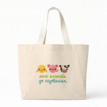 Save Animals Go Vegetarian Bag