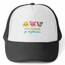 Save Animals Go Vegetarian Hat