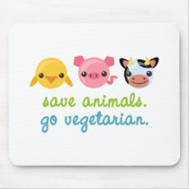 Save Animals Go Vegetarian Use Pad