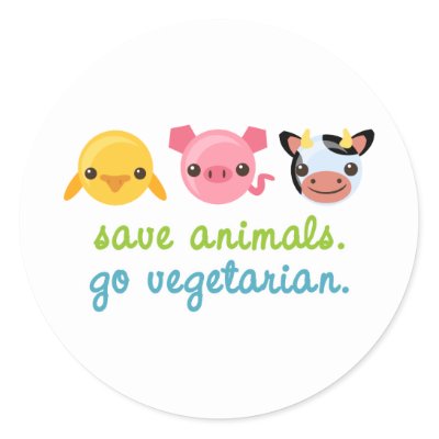 Save animals. Go vegetarian.
