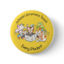 Save California School Libraries - Aliki Yellow Pinback Buttons