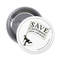 Save California School Libraries - Circle Pins