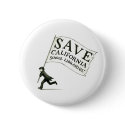Save California School Libraries - Hugo Cabret Pinback Button