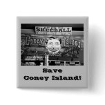 Save Coney Island! Square Button