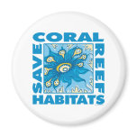 Save Coral Reefs Refrigerator Magnets