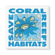 Save Coral Reefs Refrigerator Magnet
