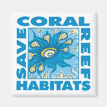 Save Coral Reefs magnets