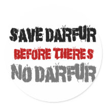 SAVE DARFUR BEFORE THERE'S NO DARFUR 2 stickers by awarenessgifts SAVE DARFUR BEFORE THERE'S NO DARFUR 2 stickers