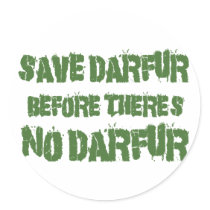 SAVE DARFUR BEFORE THERE'S NO DARFUR 4 stickers by awarenessgifts SAVE DARFUR BEFORE THERE'S NO DARFUR 4 stickers