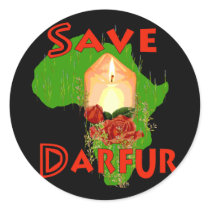 Save Darfur stickers