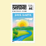 SAVE EARTH - Beautiful nature - postage stamps