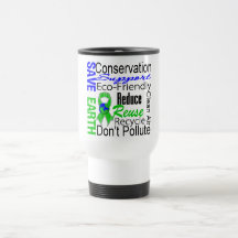 Save Earth Environment Awareness Collage Coffee Mug