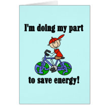 Save Energy Environmental Tshirts and Gifts Card