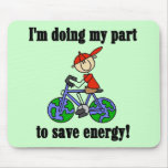 Save Energy Environmental Tshirts and Gifts Mouse Mats
