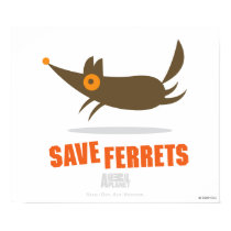 Save Ferrets Poster posters by AnimalAdvocate Save Ferrets Poster posters
