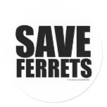Save Ferrets! Sticker