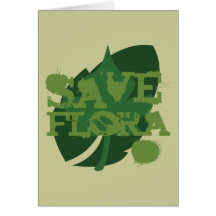 Save Flora Greeting Cards